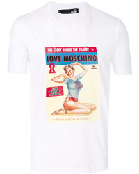 T-shirt blanc Love Moschino