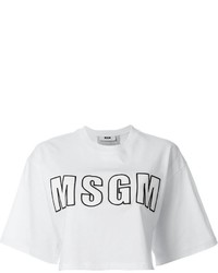 T-shirt blanc MSGM