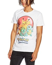 T-shirt blanc Pokemon