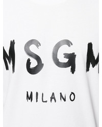 T-shirt blanc MSGM