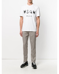 T-shirt blanc MSGM