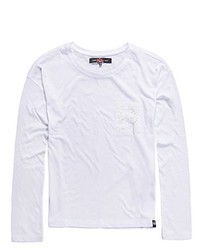T-shirt blanc Superdry