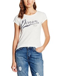 T-shirt blanc Tom Tailor Denim