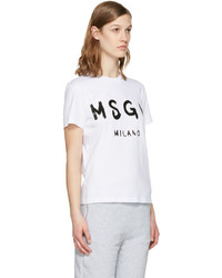 T-shirt blanc MSGM