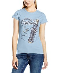 T-shirt bleu clair Coca Cola