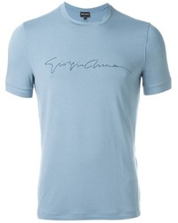 T-shirt bleu clair Giorgio Armani