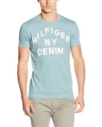 T-shirt bleu clair Hilfiger Denim