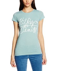 T-shirt bleu clair Hilfiger Denim