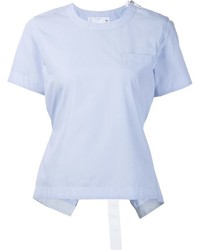 T-shirt bleu clair Sacai