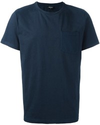 T-shirt bleu marine A.P.C.