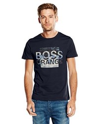 T-shirt bleu marine Boss Orange