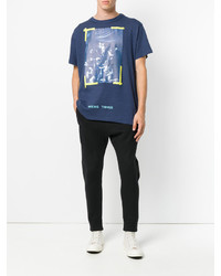 T-shirt bleu marine Off-White