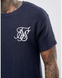 T-shirt bleu marine Siksilk