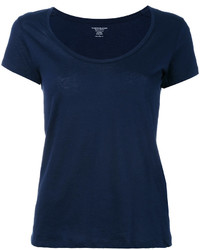 T-shirt bleu marine Majestic Filatures