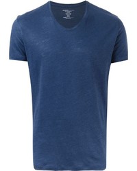 T-shirt bleu marine Majestic Filatures