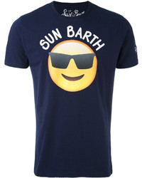 T-shirt bleu marine MC2 Saint Barth