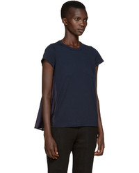 T-shirt bleu marine Sacai