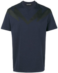 T-shirt bleu marine Neil Barrett