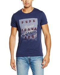 T-shirt bleu marine Pepe Jeans