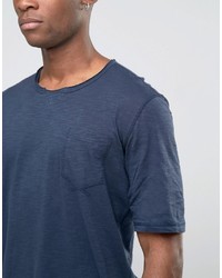 T-shirt bleu marine Sisley