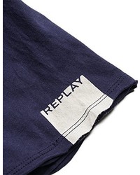 T-shirt bleu marine Replay