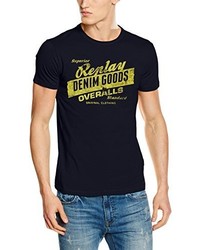 T-shirt bleu marine Replay