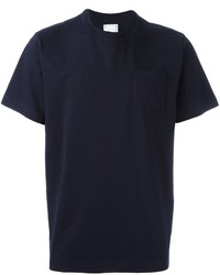 T-shirt bleu marine Sacai