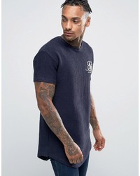 T-shirt bleu marine Siksilk