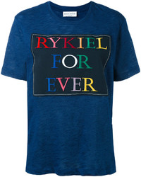 T-shirt bleu marine Sonia Rykiel