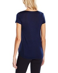 T-shirt bleu marine Stefanel