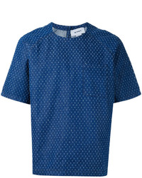 T-shirt bleu marine Sunnei