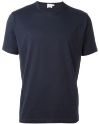 T-shirt bleu marine Sunspel