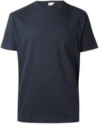 T-shirt bleu marine Sunspel