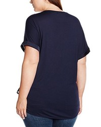 T-shirt bleu marine Triangle by s.Oliver