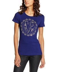 T-shirt bleu marine Versace
