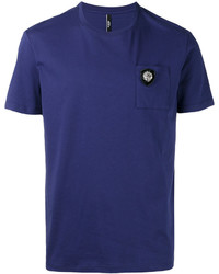 T-shirt bleu marine Versus