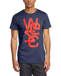 T-shirt bleu marine Wesc