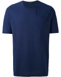 T-shirt bleu marine Zanone