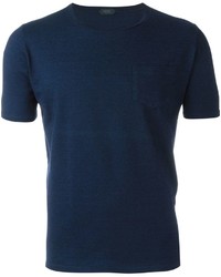 T-shirt bleu marine Zanone