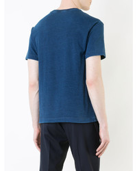 T-shirt bleu Cerruti