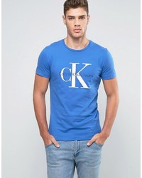 T-shirt bleu Calvin Klein Jeans