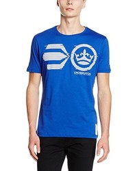 T-shirt bleu Crosshatch