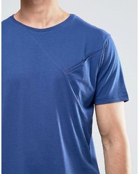 T-shirt bleu Ringspun