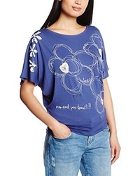 T-shirt bleu Desigual