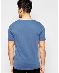 T-shirt bleu Selected