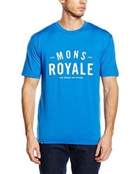 T-shirt bleu Mons Royale
