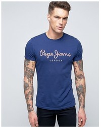 T-shirt bleu Pepe Jeans