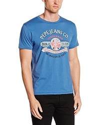 T-shirt bleu Pepe Jeans