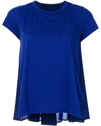 T-shirt bleu Sacai