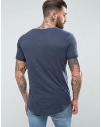 T-shirt bleu Ringspun